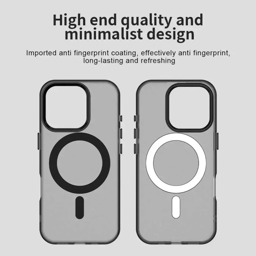 Selected Backcover Hoesje iPhone 15 Pro Max - MagSafe - Transparant Zwart