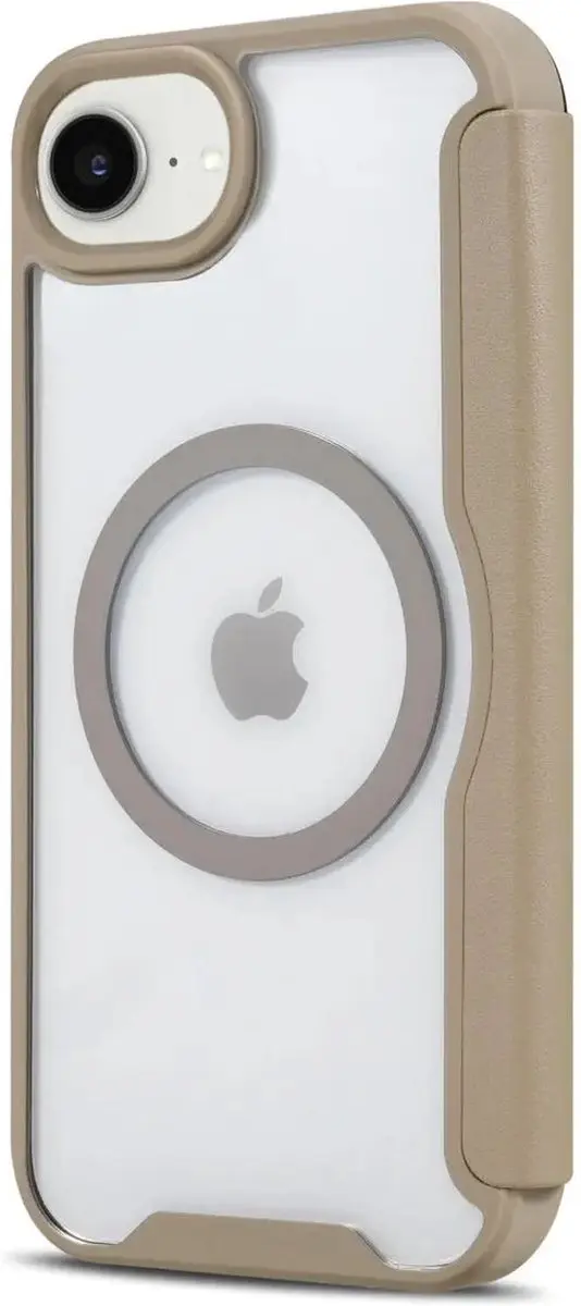 Selected Portemonnee Hoesje iPhone 16/17 MagSafe - Transparant/Beige