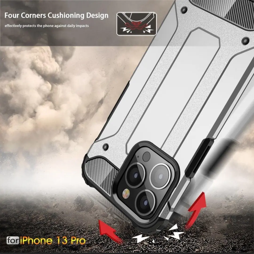 Selected Hoesje iPhone 13 Pro Hybride Back Cover - Zwart