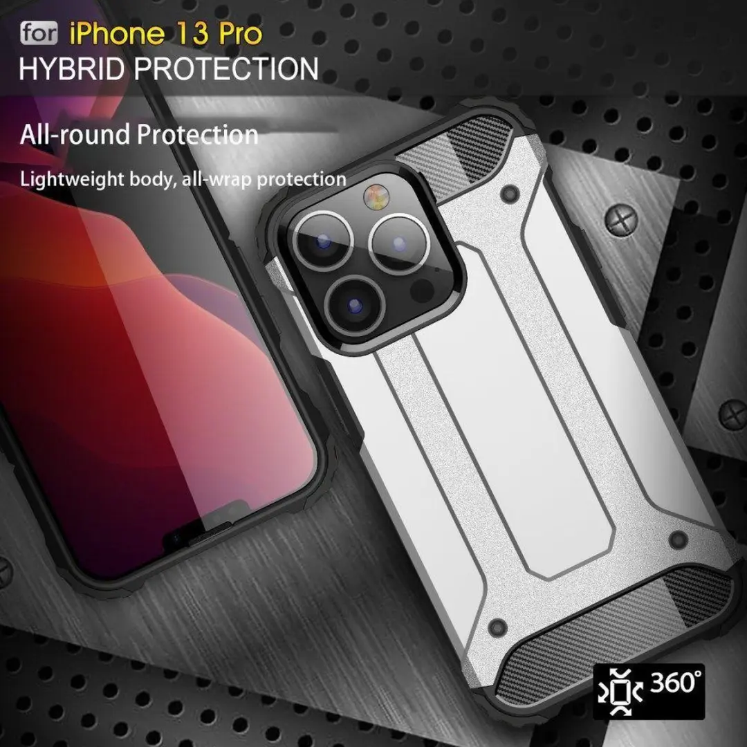 Selected Hoesje iPhone 13 Pro Hybride Back Cover - Zwart - afbeelding 6 van 6