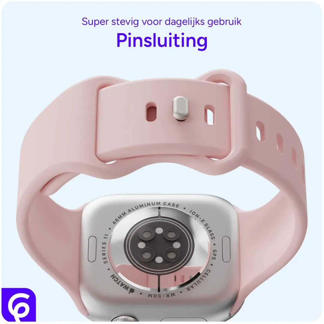 Selected SBG Siliconen Horlogebandje Apple Watch 38-42mm - Licht Roze