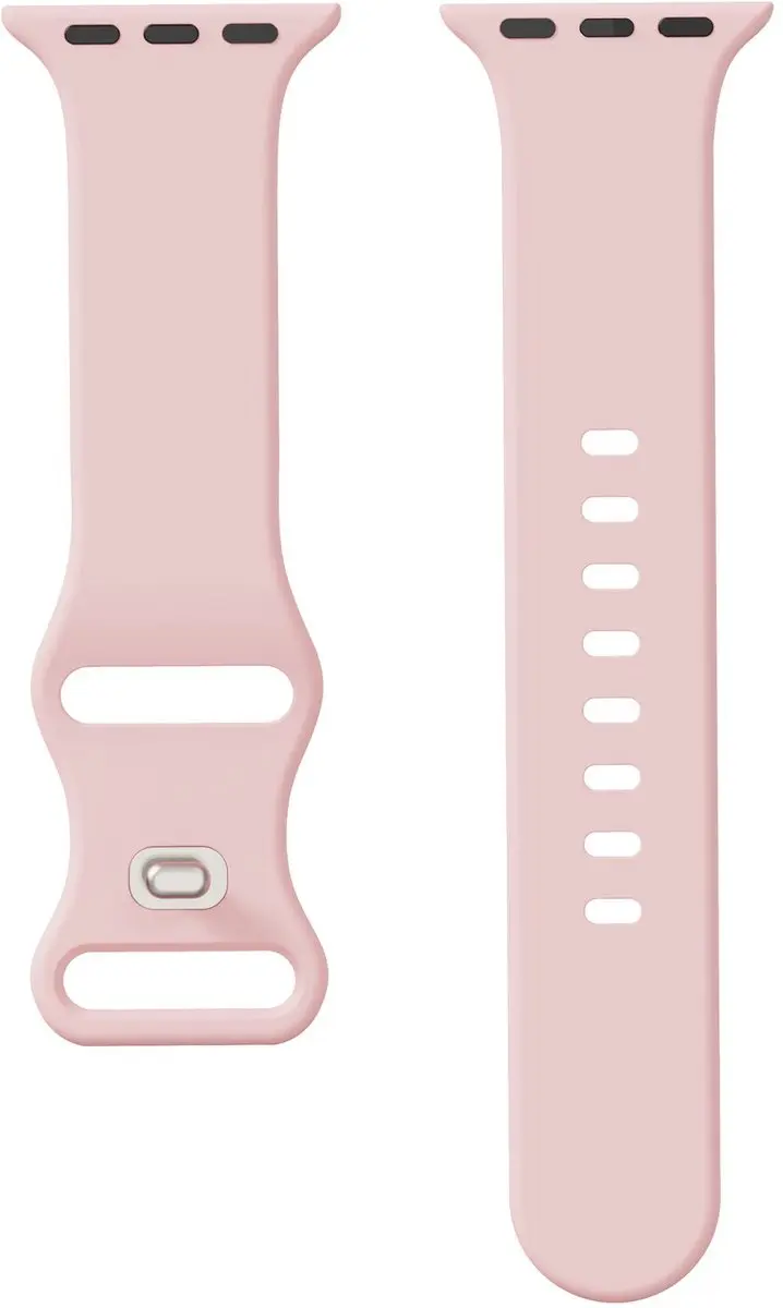 Selected SBG Siliconen Horlogebandje Apple Watch 38-42mm - Licht Roze - afbeelding 6 van 6