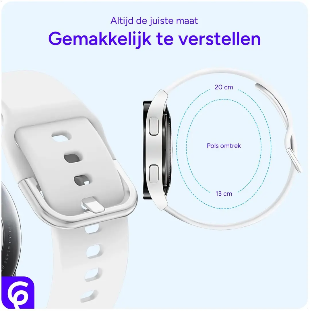 Selected SBG Universeel 22mm Horlogebandje - Wit