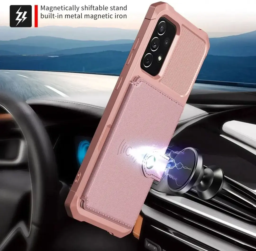 Selected Portemonnee Hoesje Samsung Galaxy A53 - Roze - 4 Pasjes