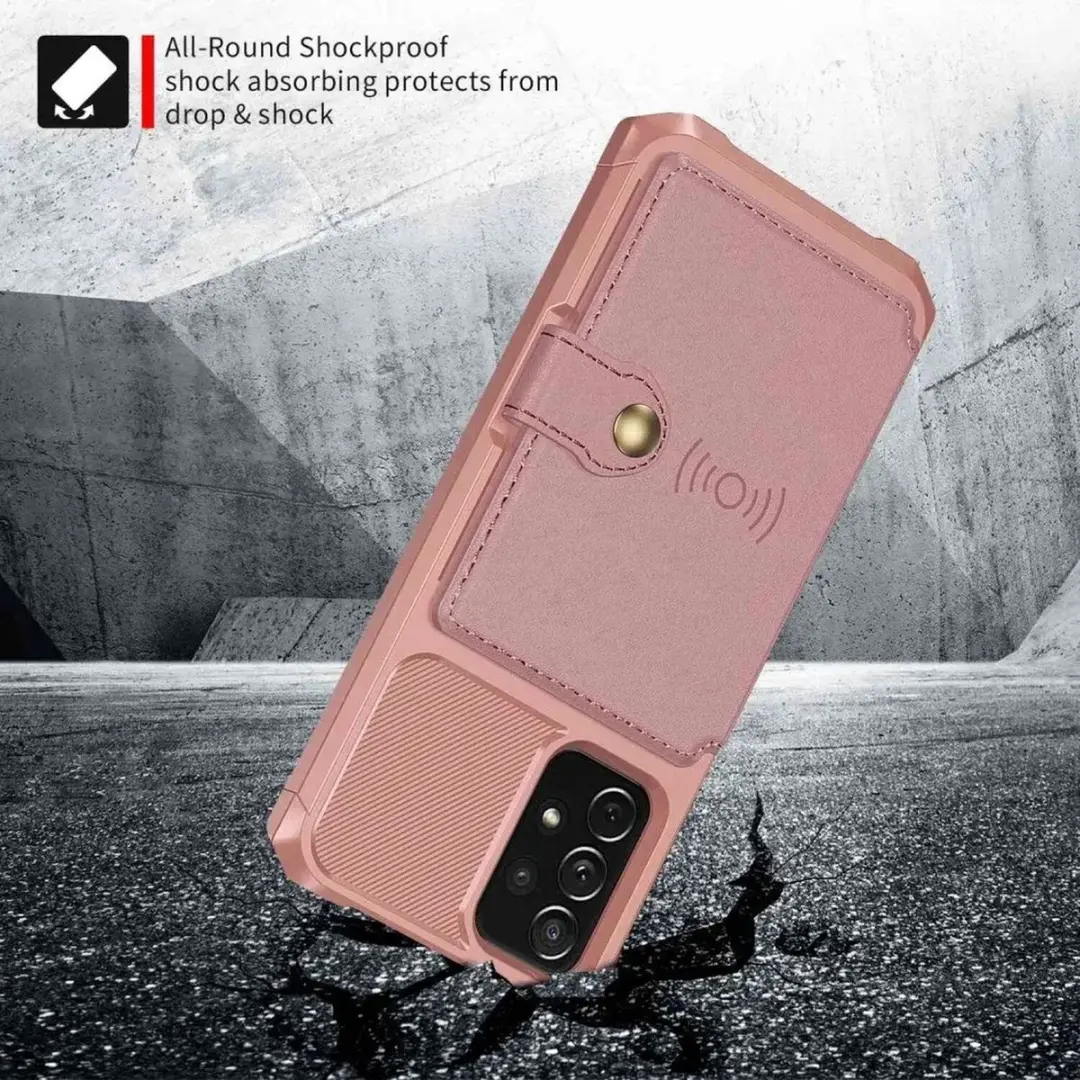 Selected Portemonnee Hoesje Samsung Galaxy A53 - Roze - 4 Pasjes