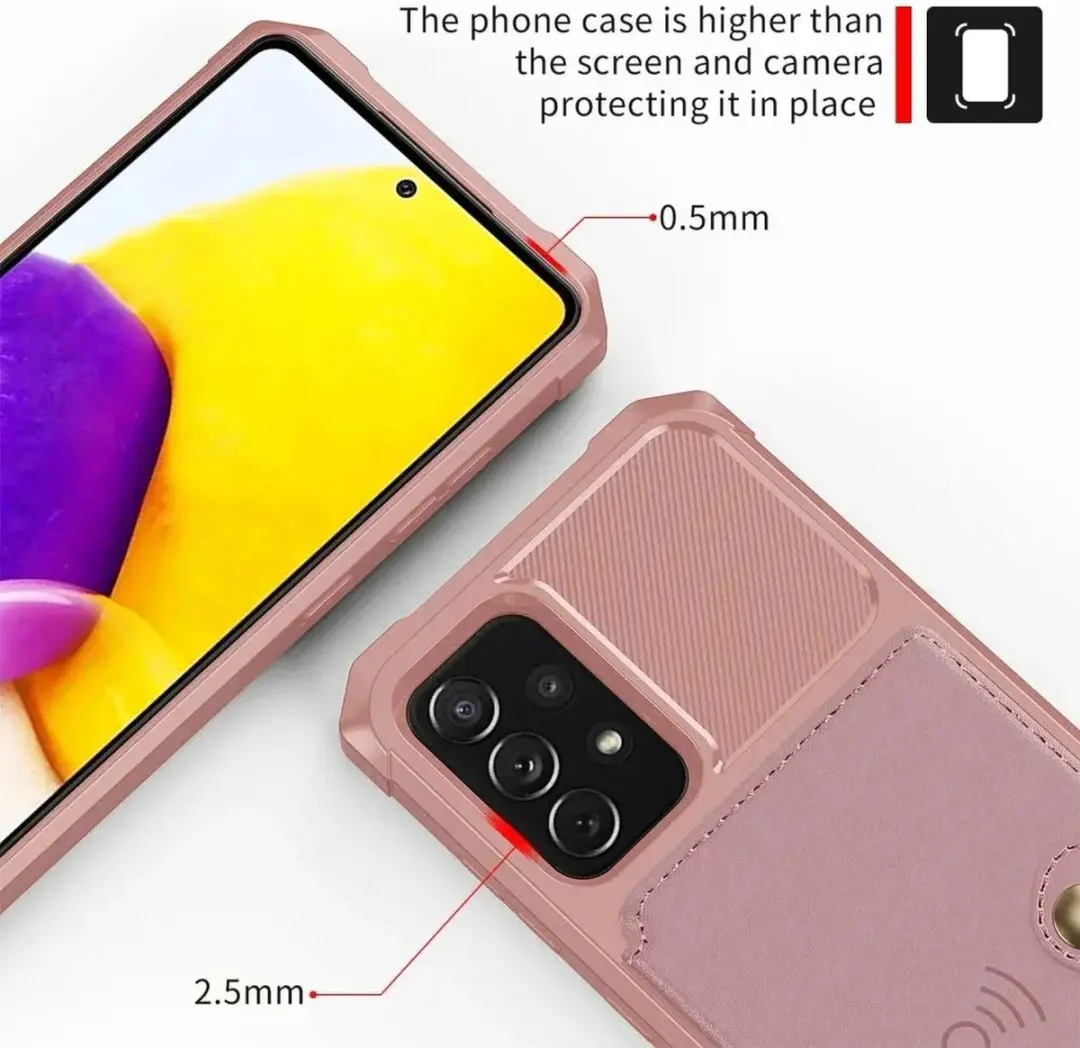 Selected Portemonnee Hoesje Samsung Galaxy A53 - Roze - 4 Pasjes - afbeelding 6 van 6