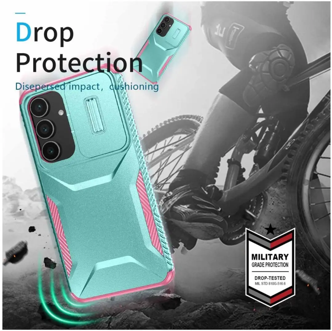 Selected Hoesje Samsung Galaxy S25 FE Camera Slider Blauw Roze - afbeelding 6 van 6