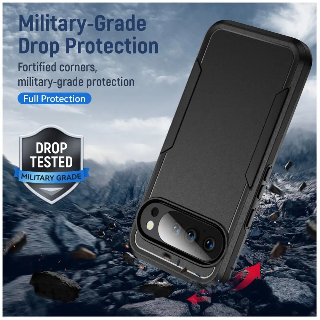 Selected Back Cover Google Pixel 10/10 Pro Rugged Hoesje - Zwart - afbeelding 6 van 6