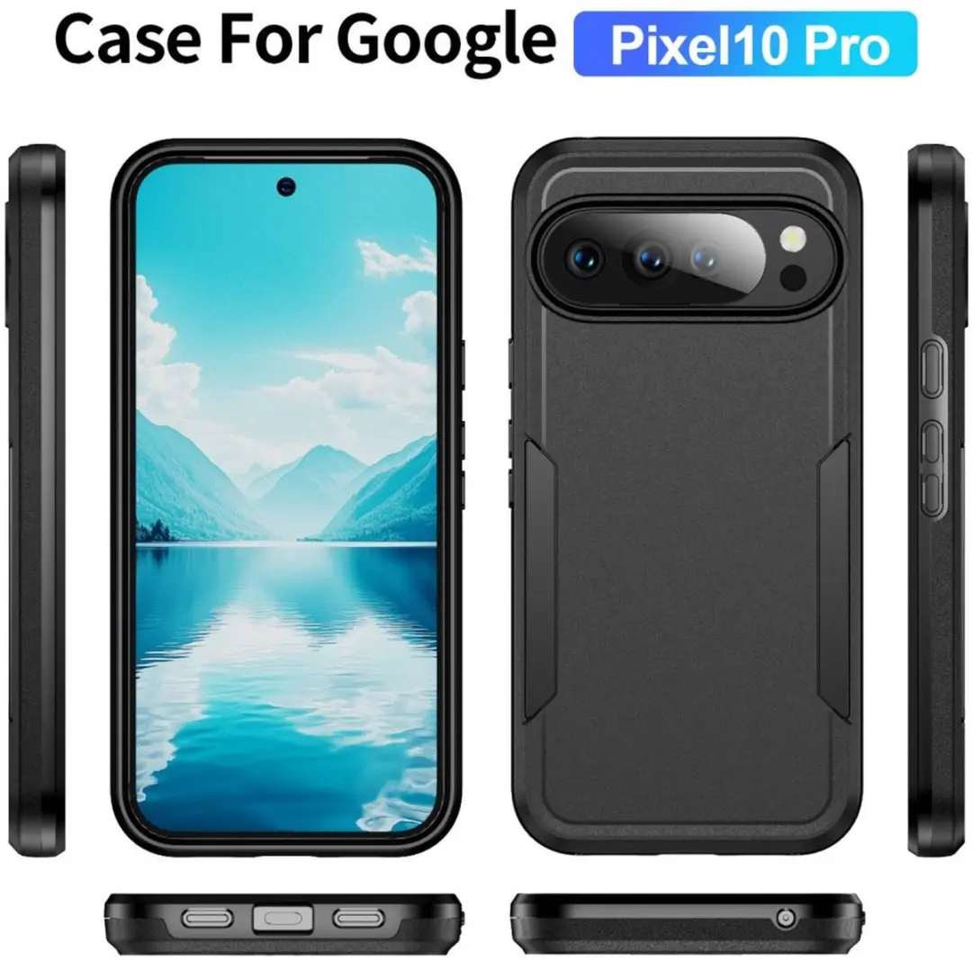 Selected Back Cover Google Pixel 10/10 Pro Rugged Hoesje - Zwart