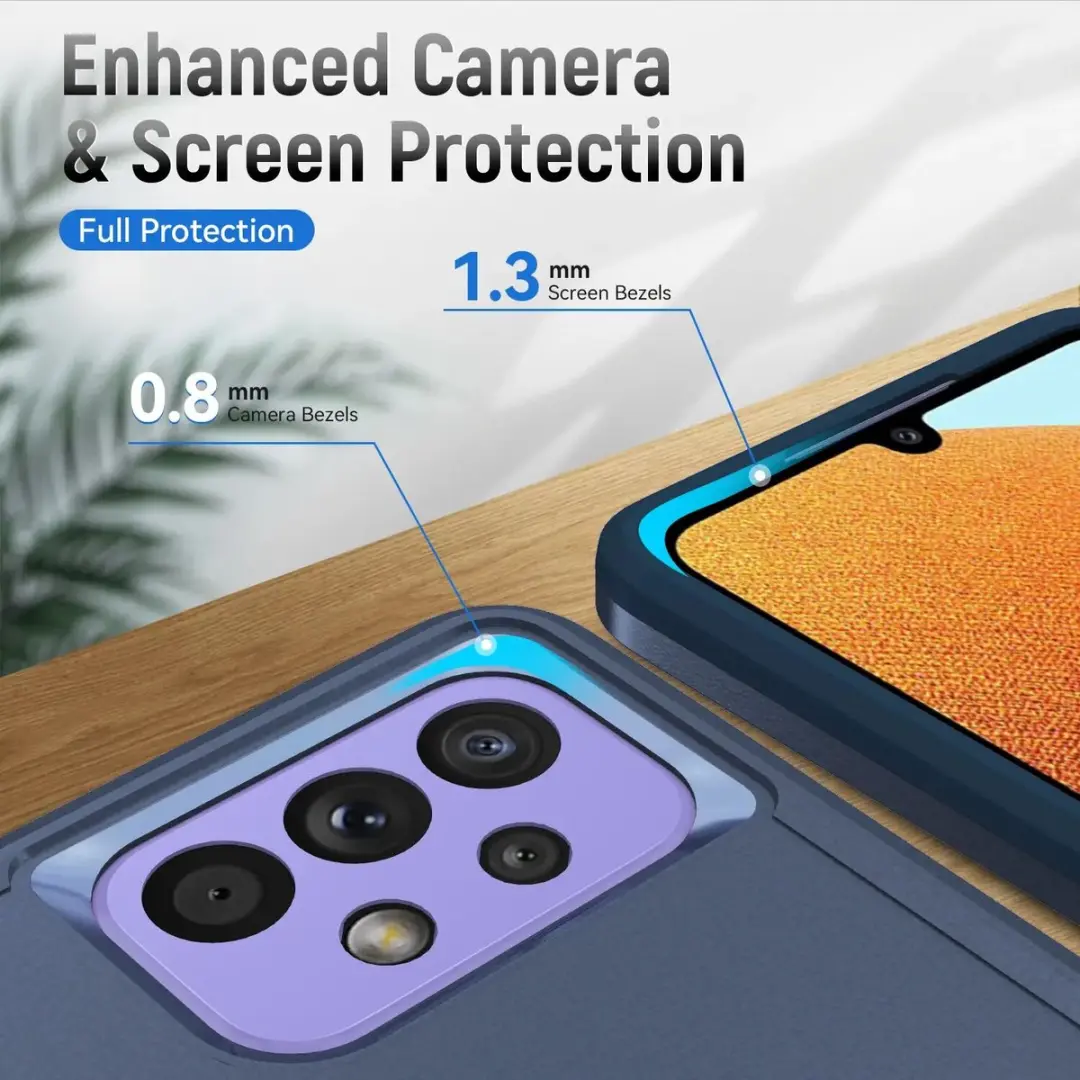 Selected Back Cover Samsung Galaxy A53 Blauw - Rugged Hoesje