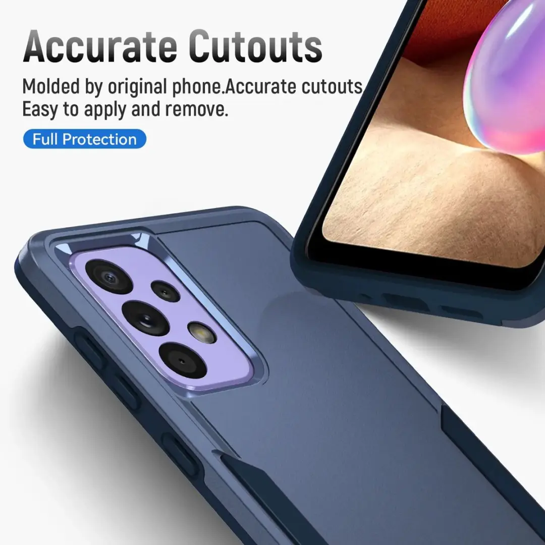 Selected Back Cover Samsung Galaxy A53 Blauw - Rugged Hoesje