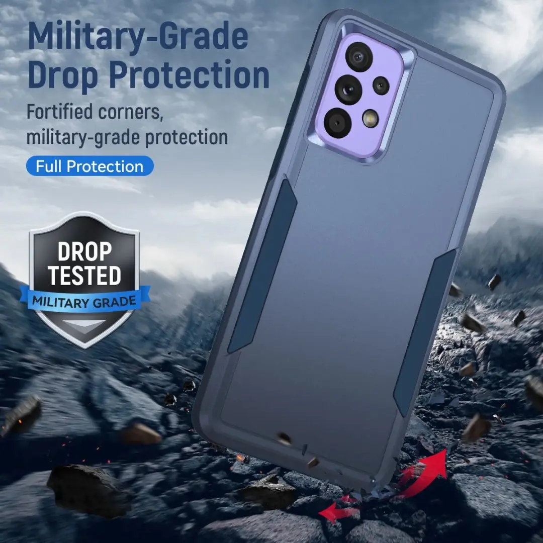 Selected Back Cover Samsung Galaxy A53 Blauw - Rugged Hoesje