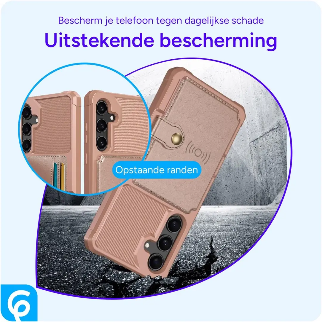 Selected Portemonnee Hoesje Samsung Galaxy A55 - Roze - 4 Pasjes - afbeelding 6 van 6
