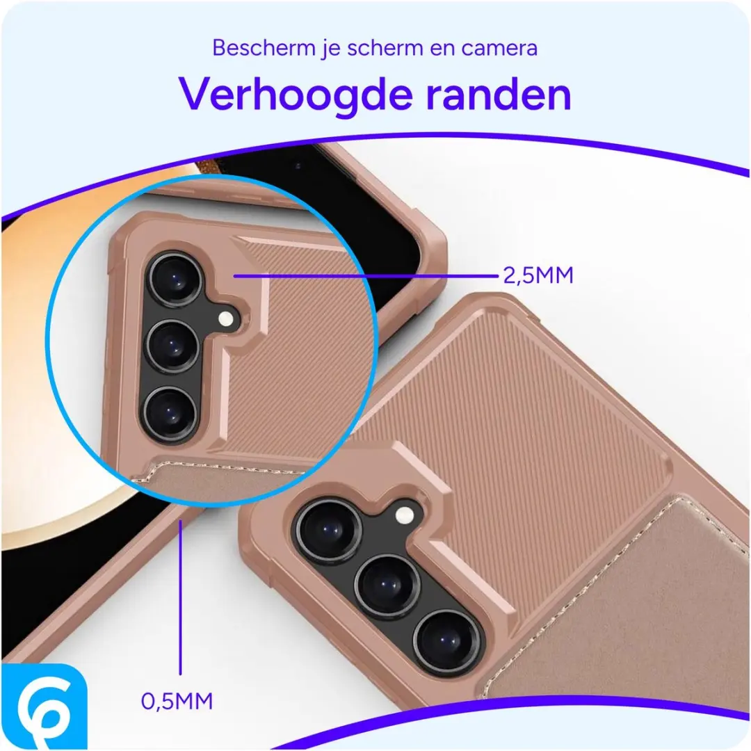 Selected Portemonnee Hoesje Samsung Galaxy A55 - Roze - 4 Pasjes