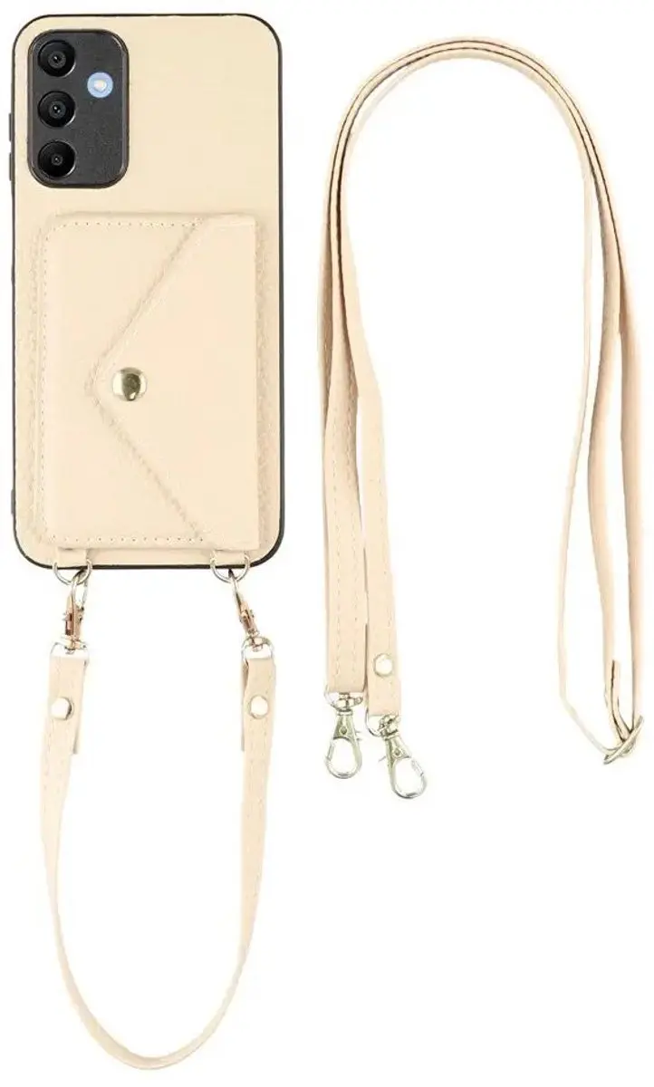 Selected Hoes Samsung Galaxy A57 Pasjeshouder Kunstleer Beige