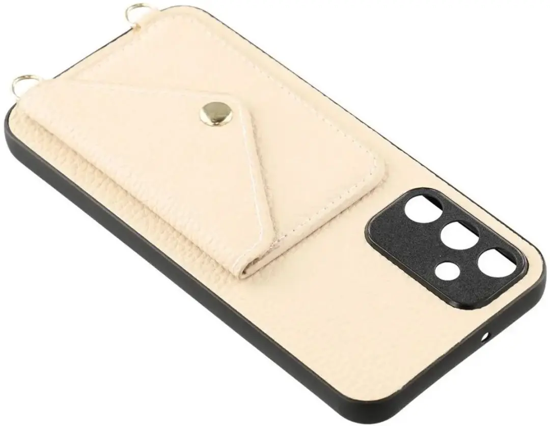 Selected Hoes Samsung Galaxy A57 Pasjeshouder Kunstleer Beige