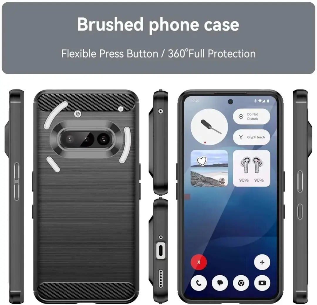 Selected TPU Hoesje Nothing Phone (3a) - Zwart