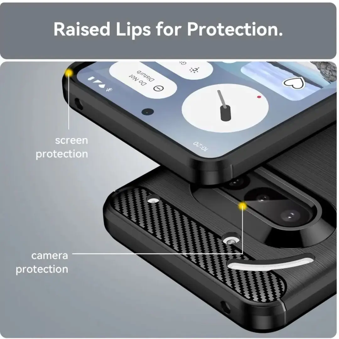 Selected TPU Hoesje Nothing Phone (3a) - Zwart