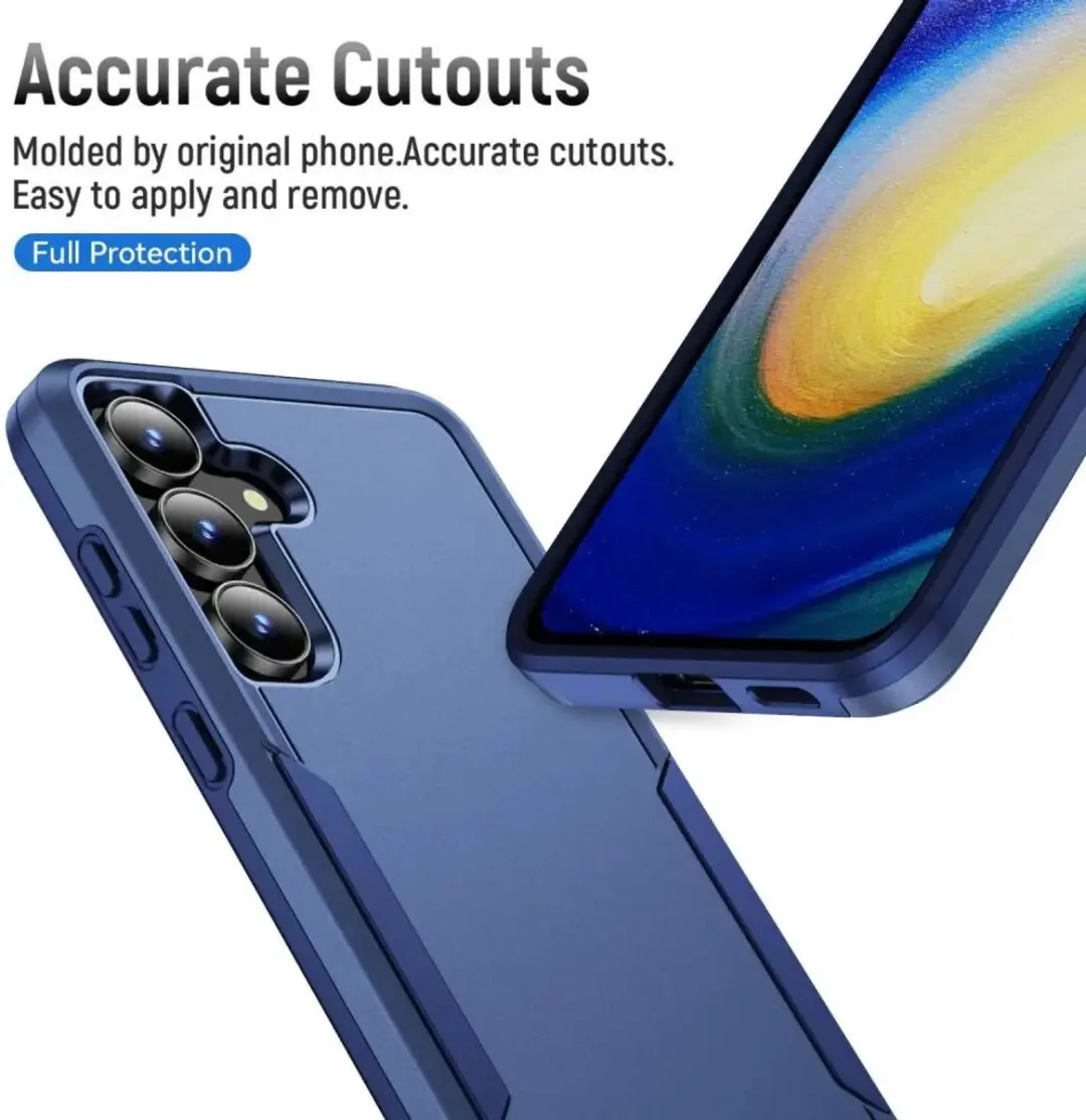 Selected Back Cover Samsung Galaxy A57 Rugged Hoesje - Blauw