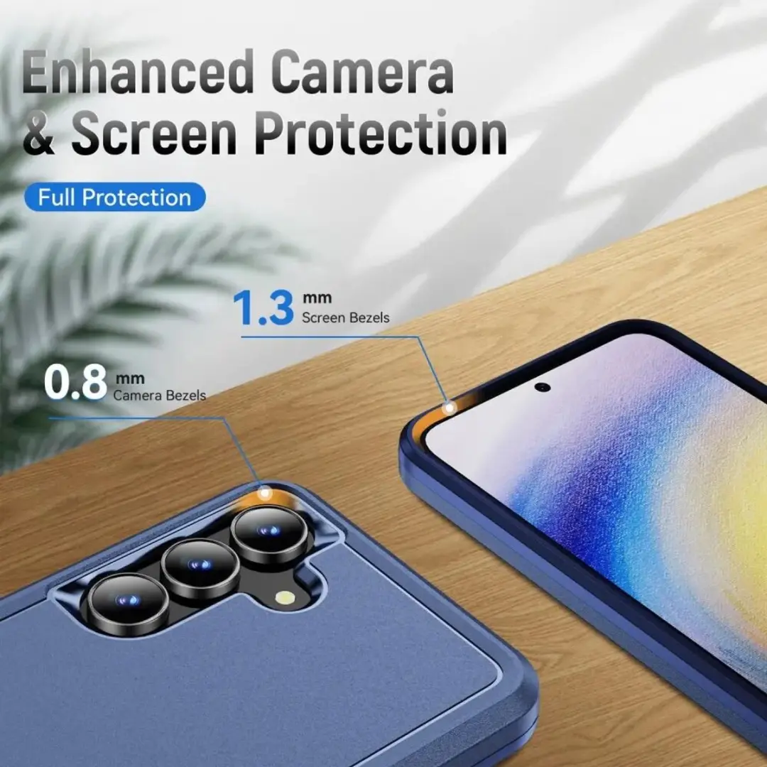 Selected Back Cover Samsung Galaxy A57 Rugged Hoesje - Blauw