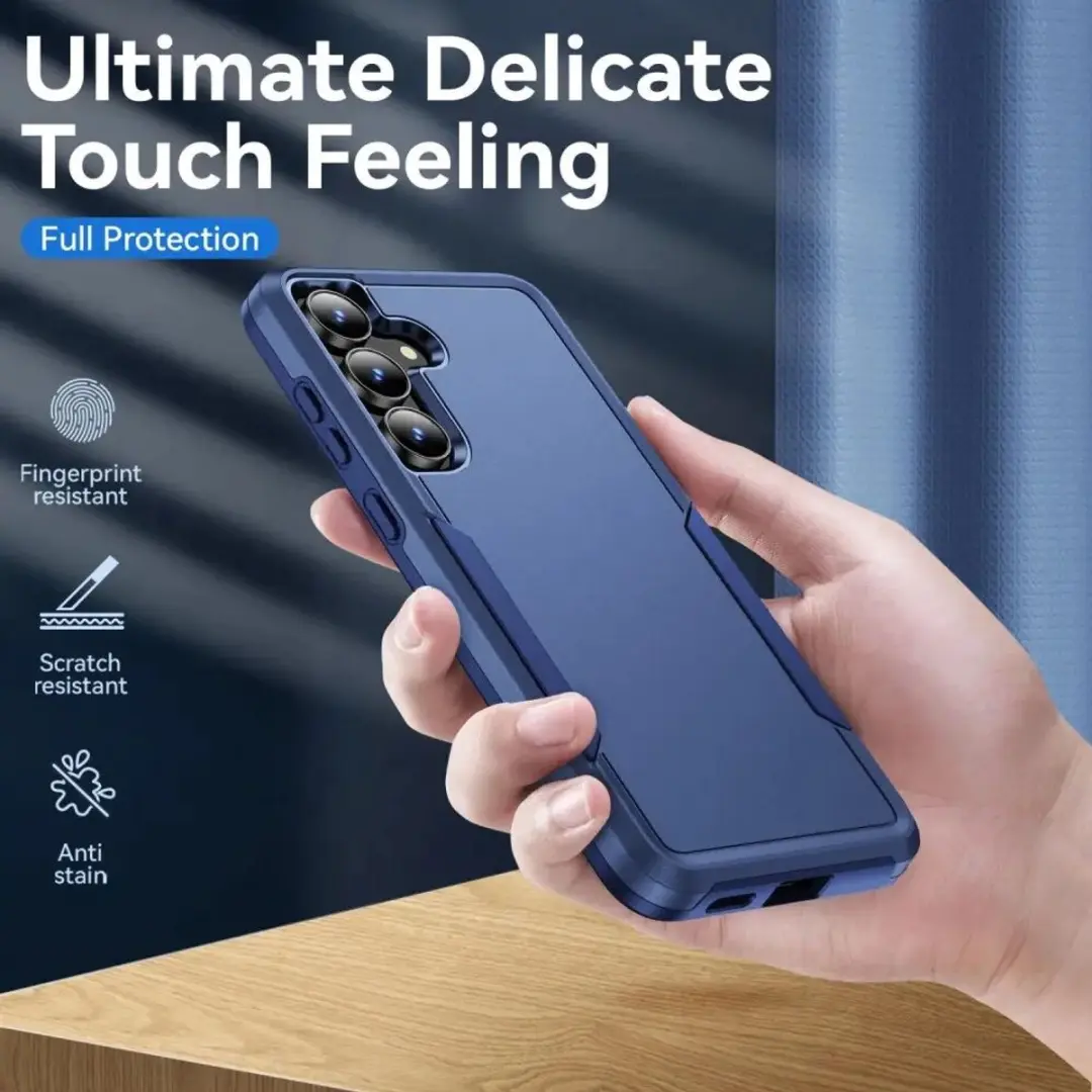 Selected Back Cover Samsung Galaxy A57 Rugged Hoesje - Blauw - afbeelding 6 van 6