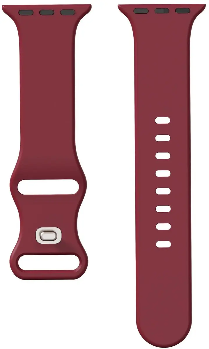 Selected SBG Siliconen Horlogeband Apple Watch SE 3 40mm - Bordeaux