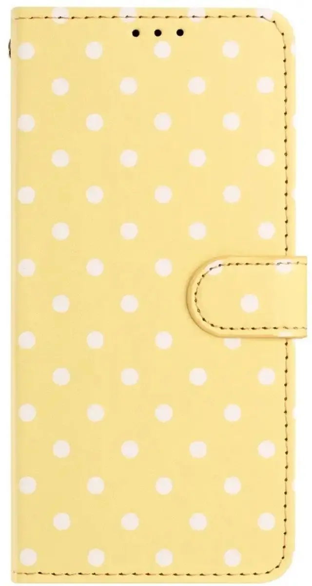Selected Hoesje iPhone 17 Pro Max Polka Dot Wallet - Geel - afbeelding 6 van 6