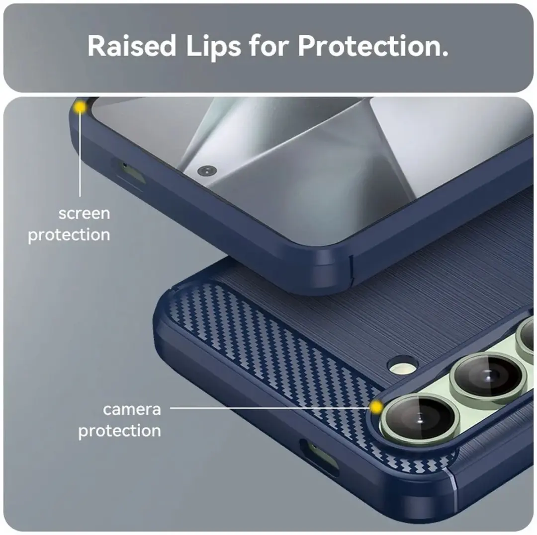 Selected TPU Hoesje Samsung Galaxy S24 FE - Blauw