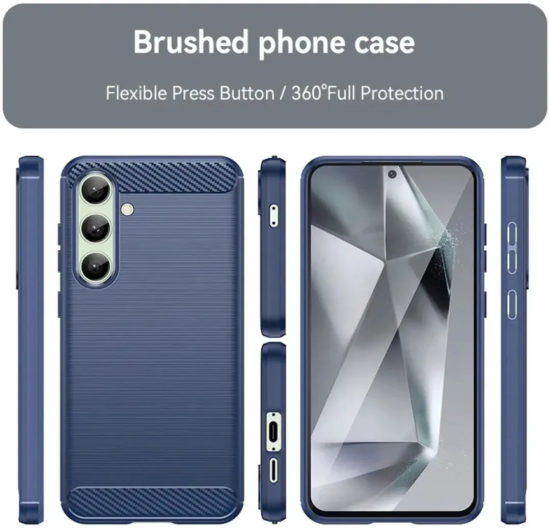 Selected TPU Hoesje Samsung Galaxy S24 FE - Blauw - afbeelding 6 van 6