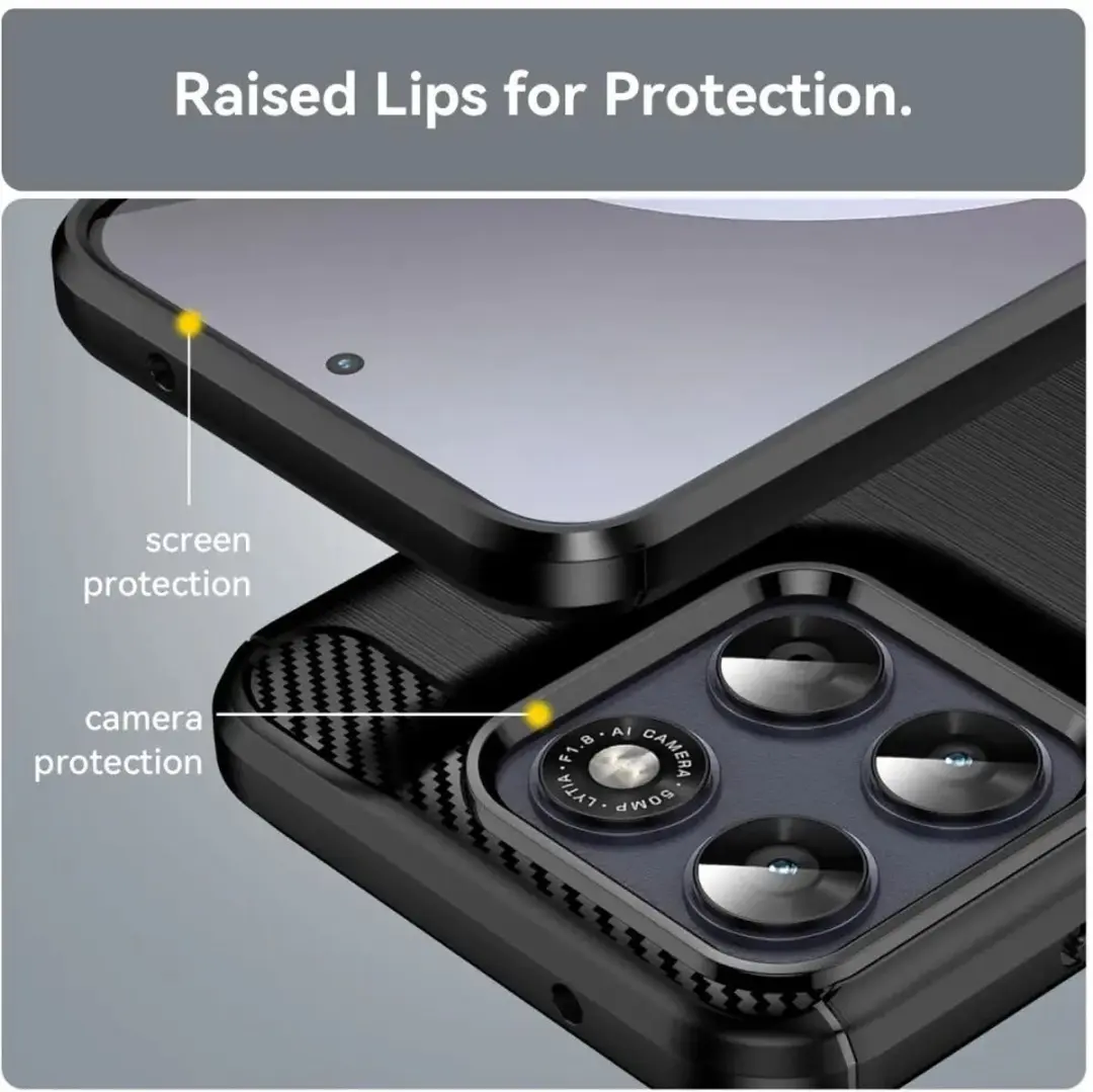 Selected TPU Hoesje Motorola Moto G87 - Zwart