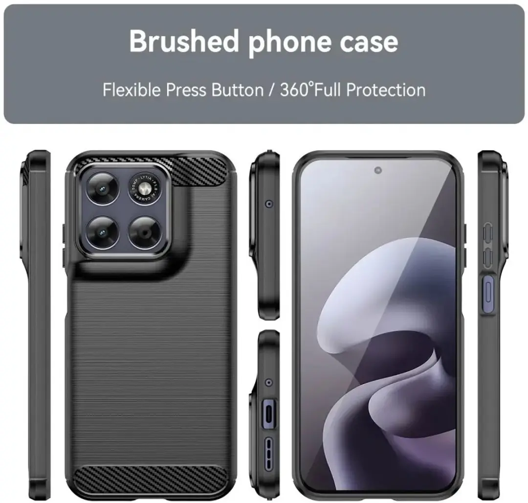 Selected TPU Hoesje Motorola Moto G87 - Zwart