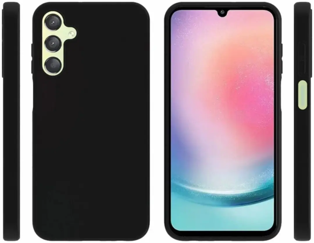 Selected Dun TPU Hoesje Samsung Galaxy A15 5G - Zwart