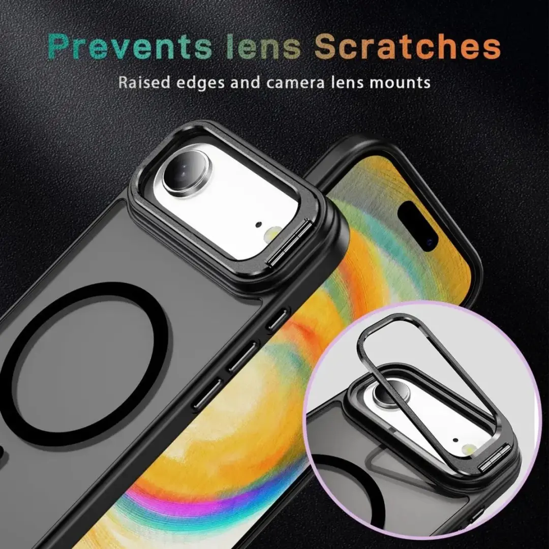 Selected Hoesje iPhone Air MagSafe Camera Kickstand - Zwart