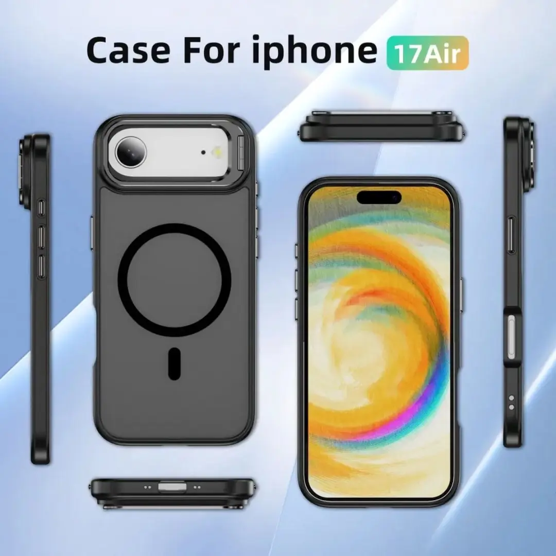 Selected Hoesje iPhone Air MagSafe Camera Kickstand - Zwart