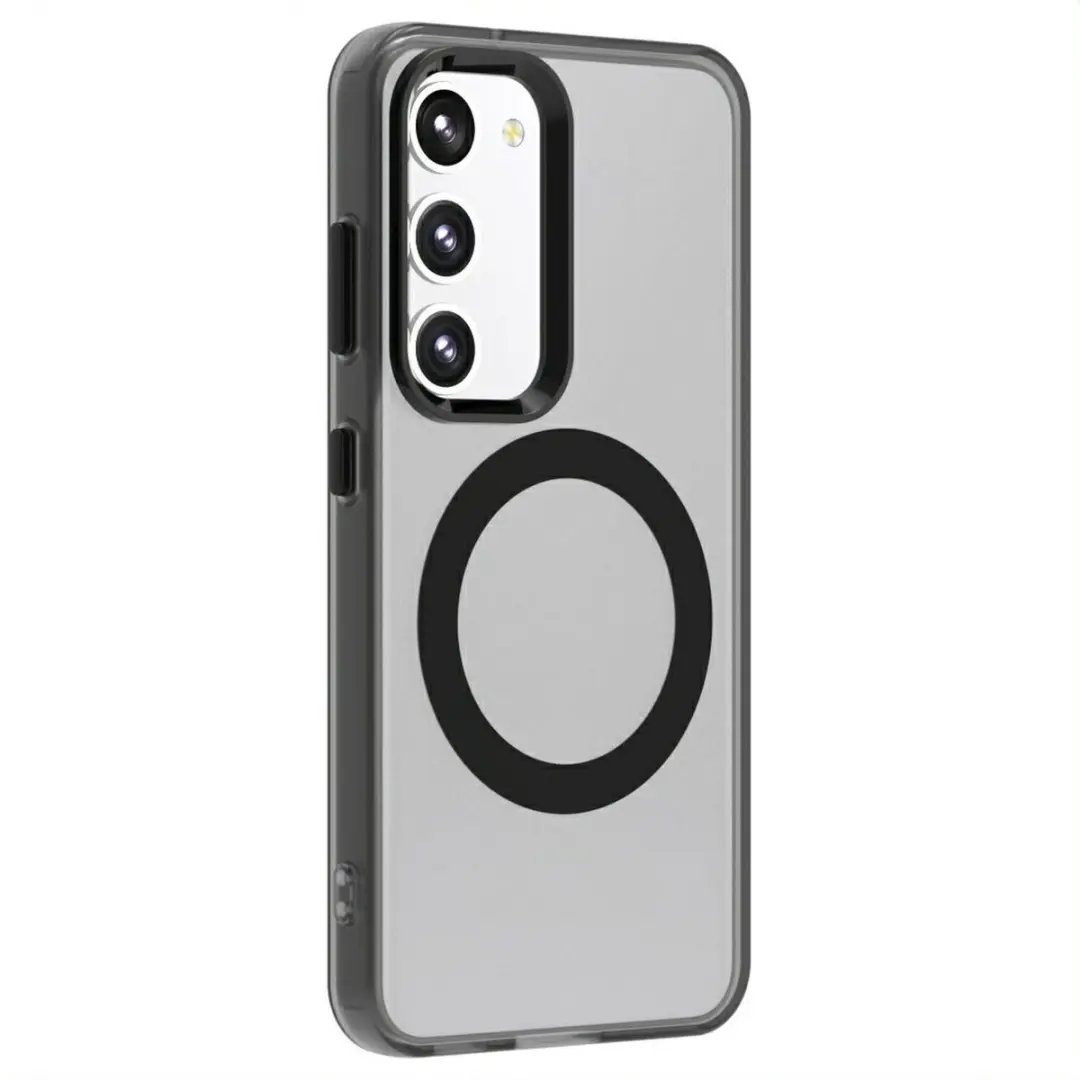 Selected MagSafe Backcover Samsung Galaxy S23 - Zwart & Transparant