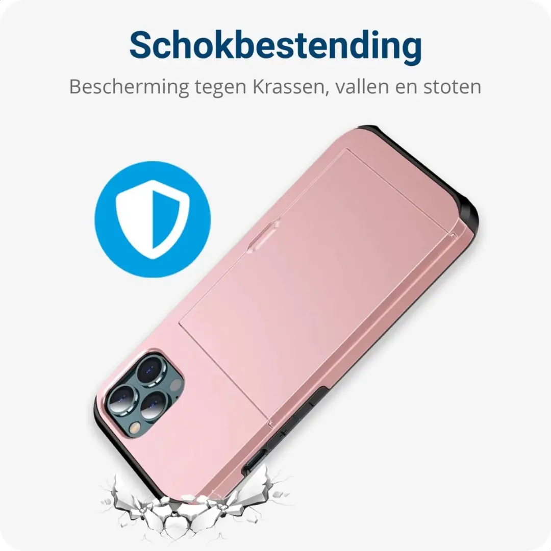 Selected by GSMpunt.nl iPhone 14 Pro Hoesje met Kaarthouder - Roze Goud - afbeelding 6 van 6