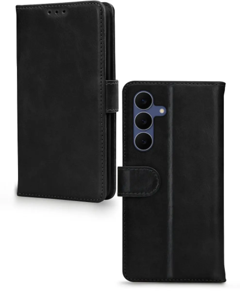 Mobilize Leather Wallet Samsung Galaxy S25/S26 FE - Zwart