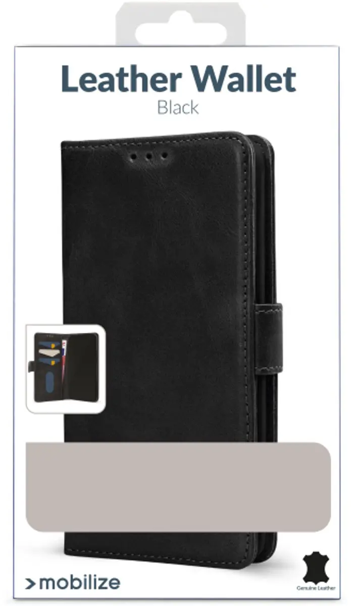 Mobilize Leather Wallet Samsung Galaxy S25/S26 FE - Zwart