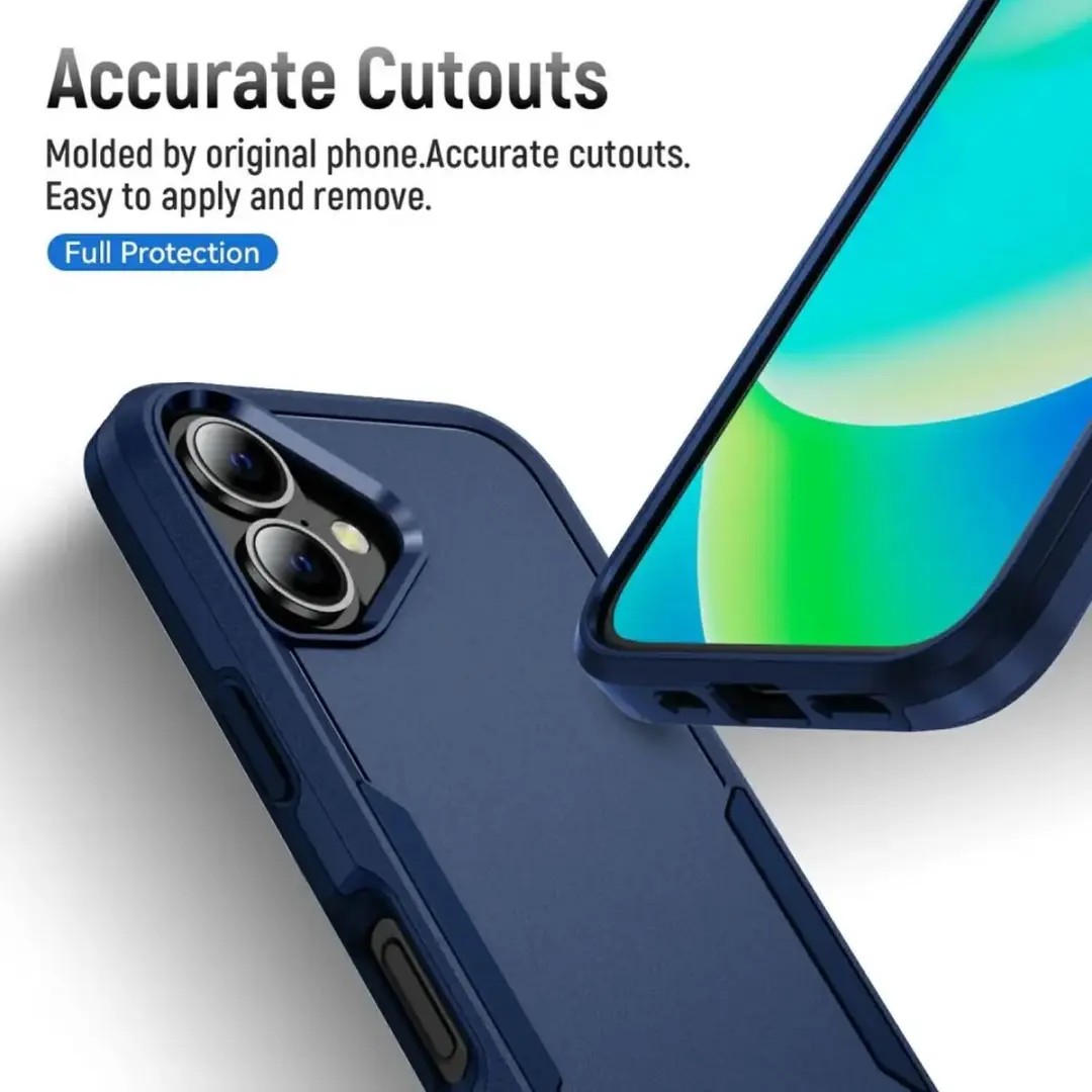 Selected Back Cover iPhone 17 Rugged Hoesje - Blauw