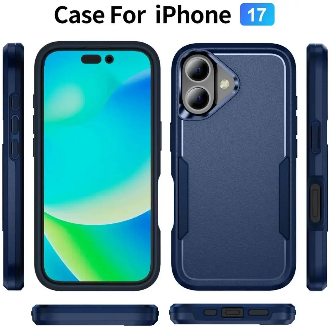 Selected Back Cover iPhone 17 Rugged Hoesje - Blauw - afbeelding 6 van 6