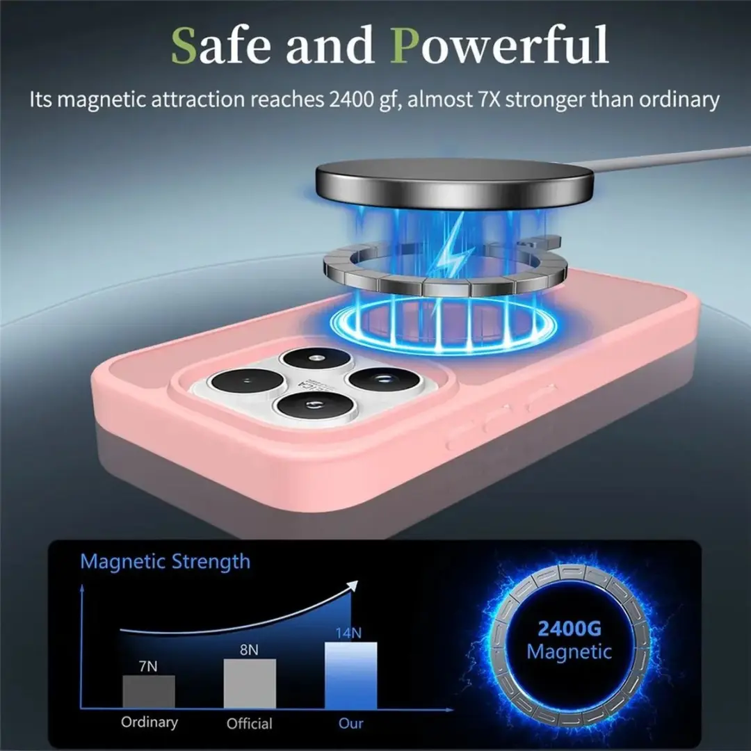 Selected Xiaomi 17 Hybrid Back Cover - MagSafe Roze