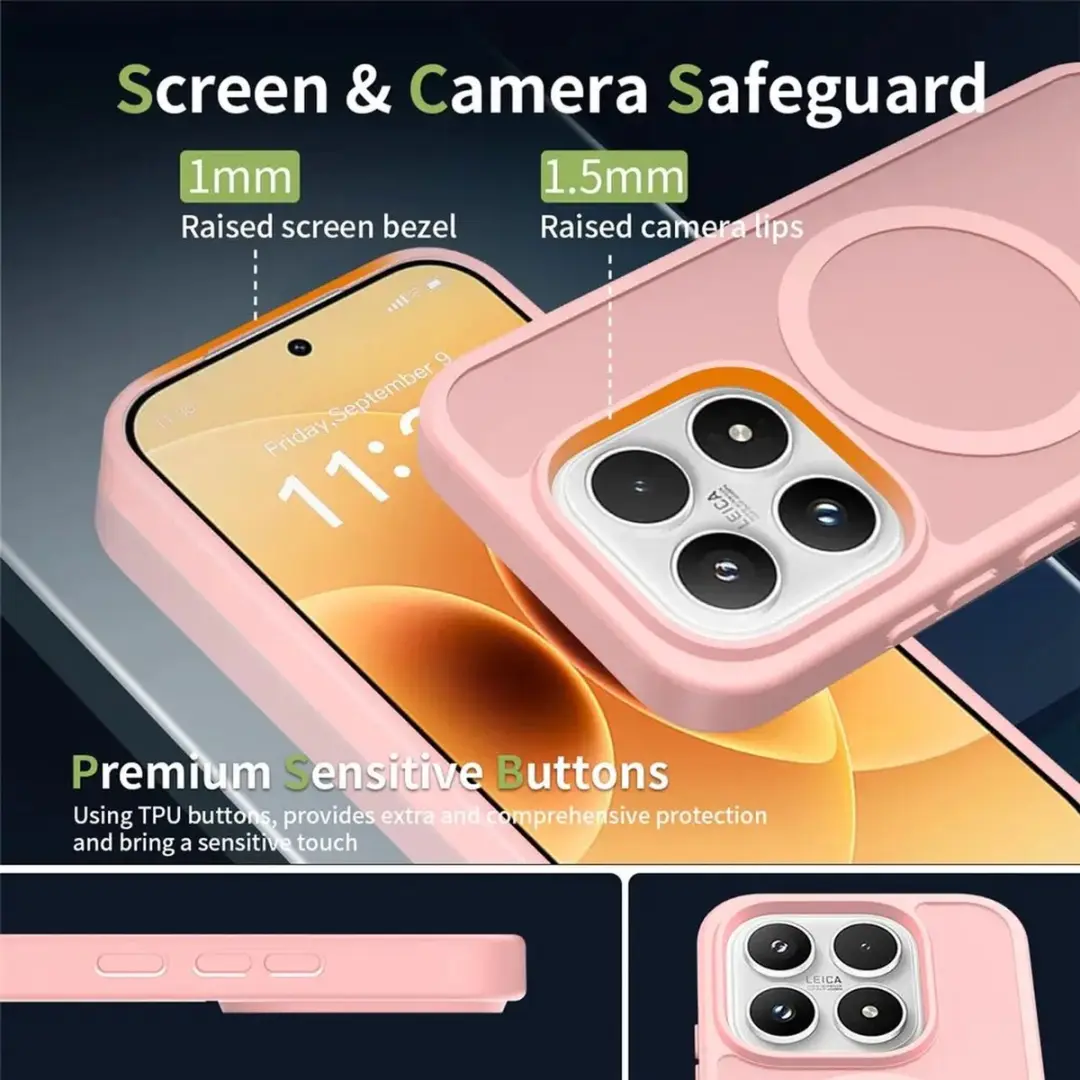 Selected Xiaomi 17 Hybrid Back Cover - MagSafe Roze