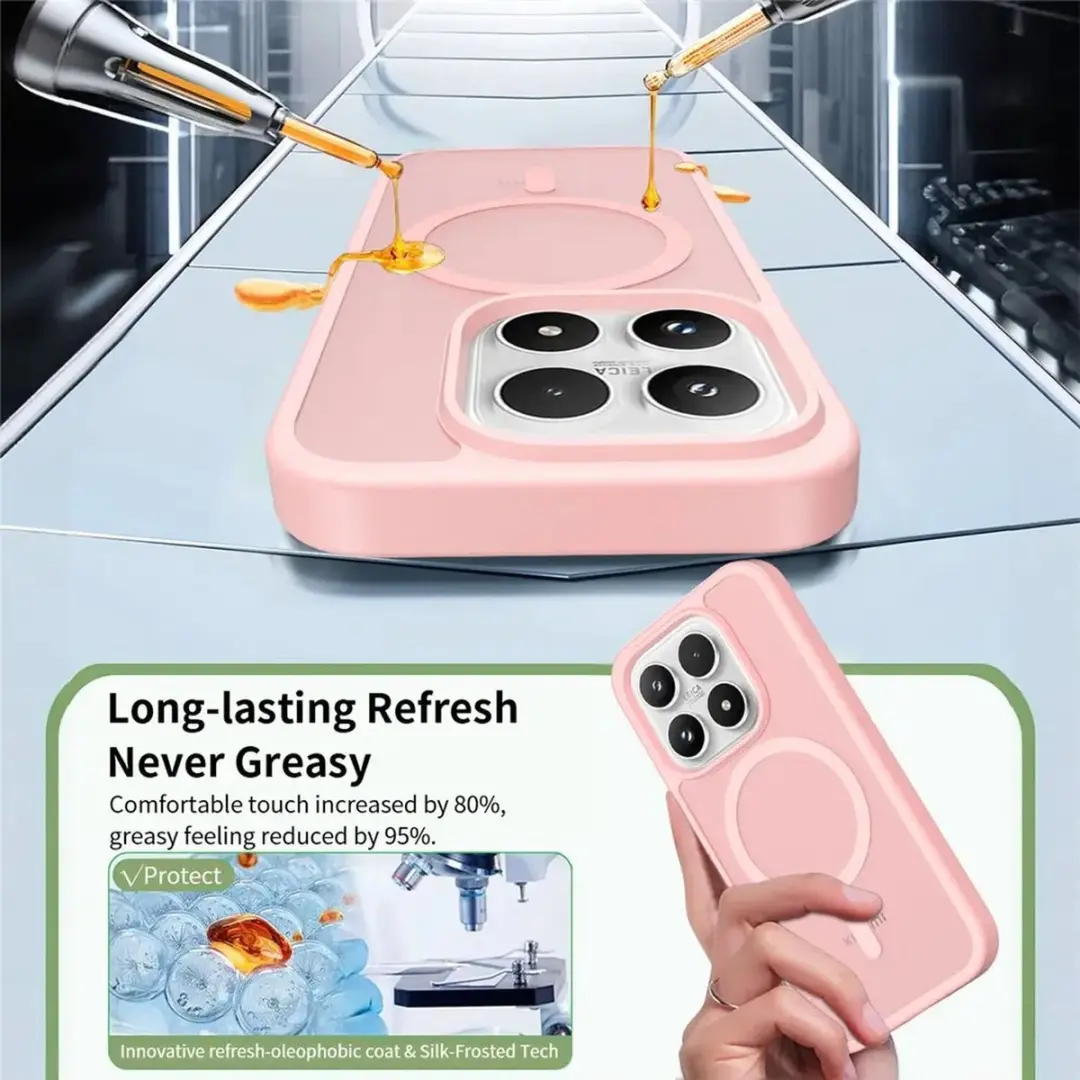 Selected Xiaomi 17 Hybrid Back Cover - MagSafe Roze