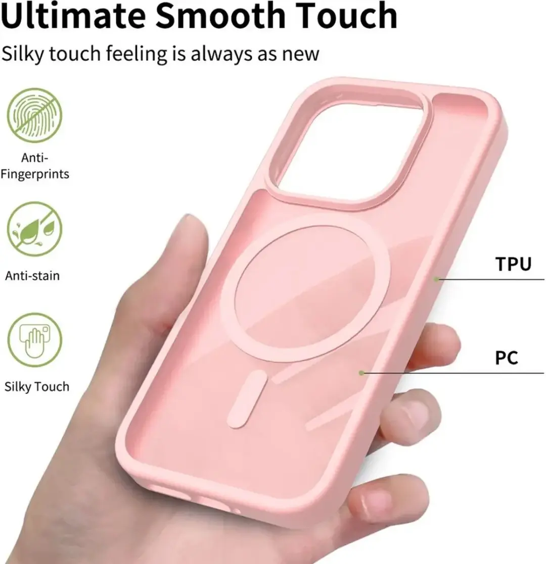 Selected Xiaomi 17 Hybrid Back Cover - MagSafe Roze - afbeelding 6 van 6