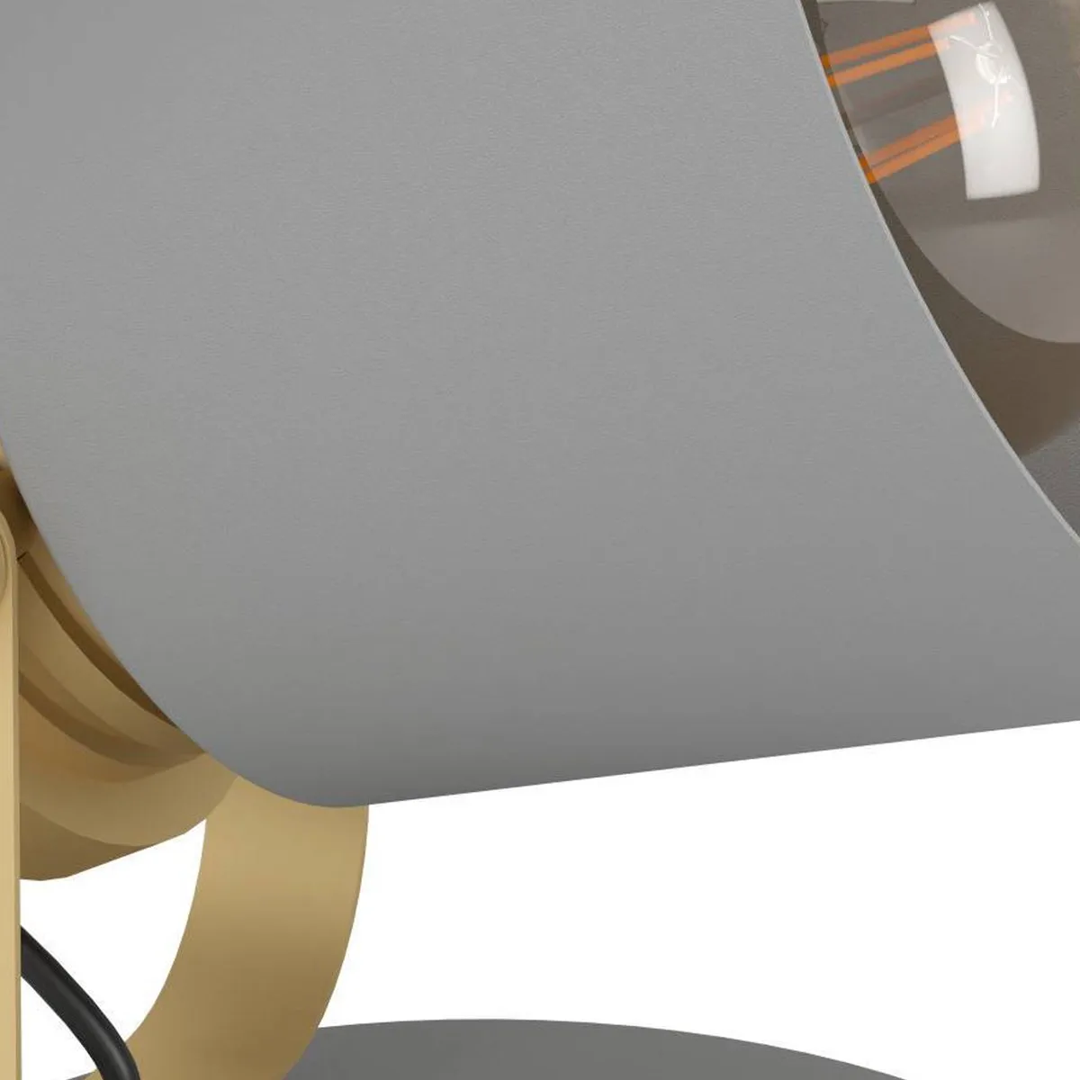 Eglo Twicken Tafellamp E27 - 19,5 cm - Grijs/Goud