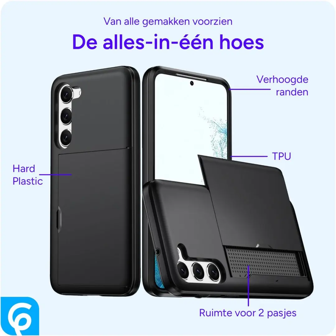 Selected Hoesje Samsung Galaxy S23 Kaarthouder - Zwart