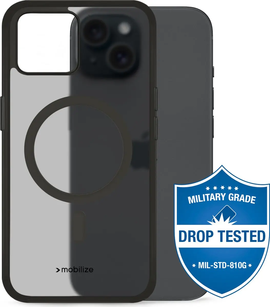 Mobilize MOB-MCHCB-IPH15 iPhone 15 Hoesje - MagSafe - Zwart