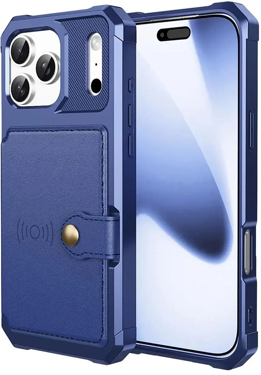 Selected Portemonnee Hoesje iPhone 17 Pro Max - Blauw