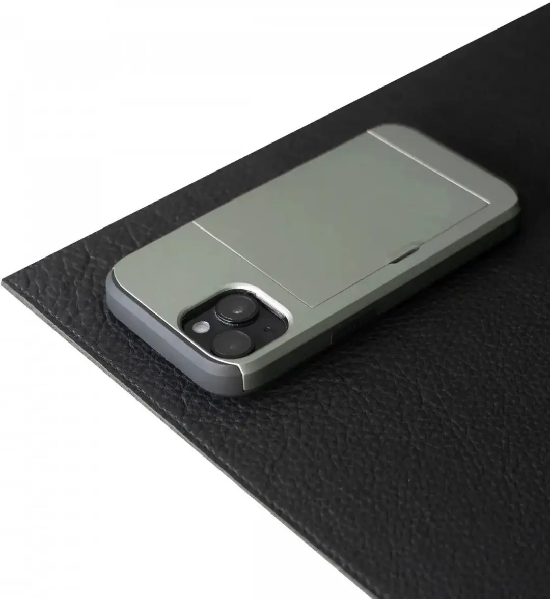 Selected Hoesje iPhone 15 Pro Max - Groen - 2 Pasjes