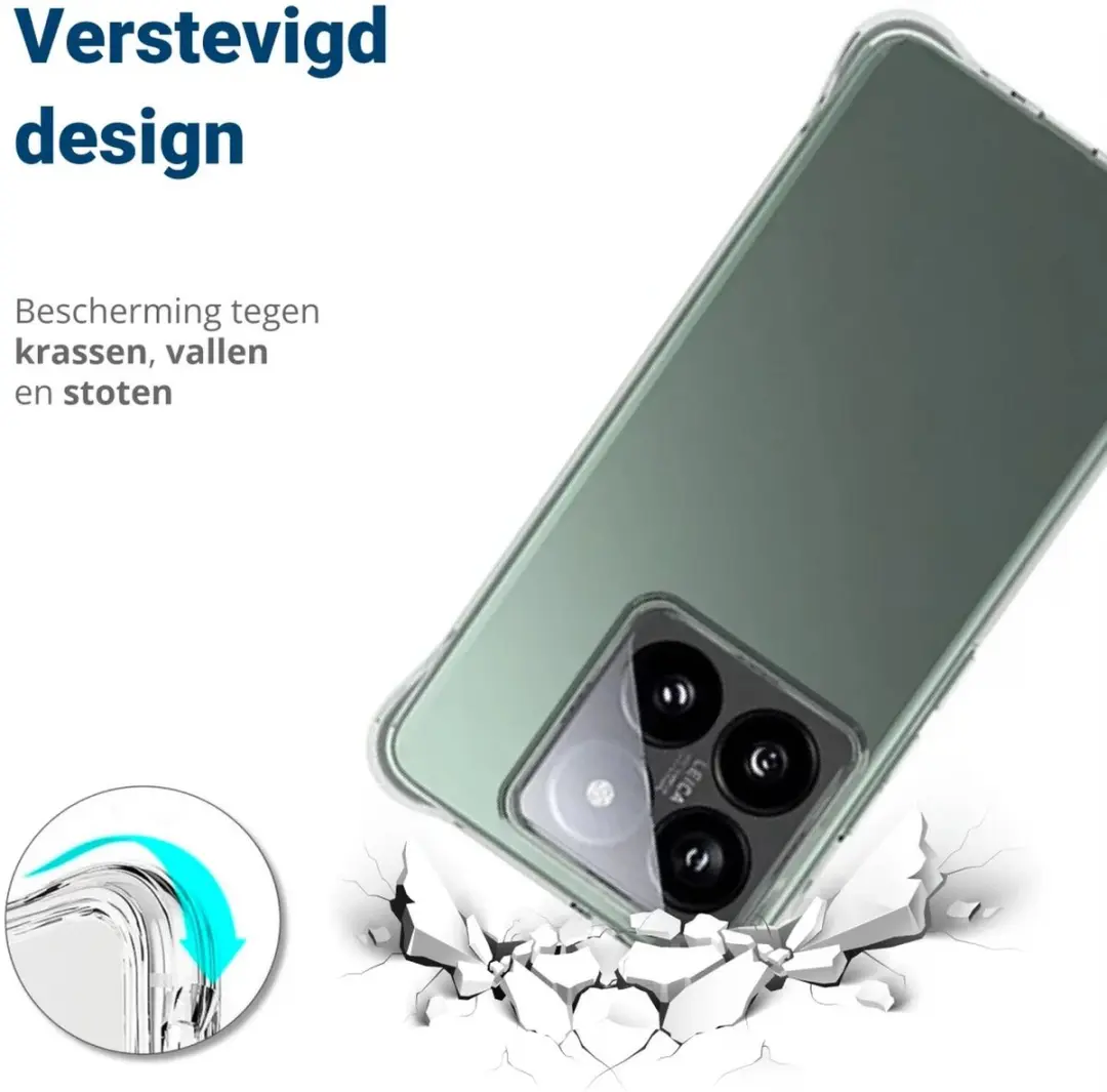 Selected Transparant Hoesje Xiaomi 14T Pro - Schokbestendig - afbeelding 6 van 6